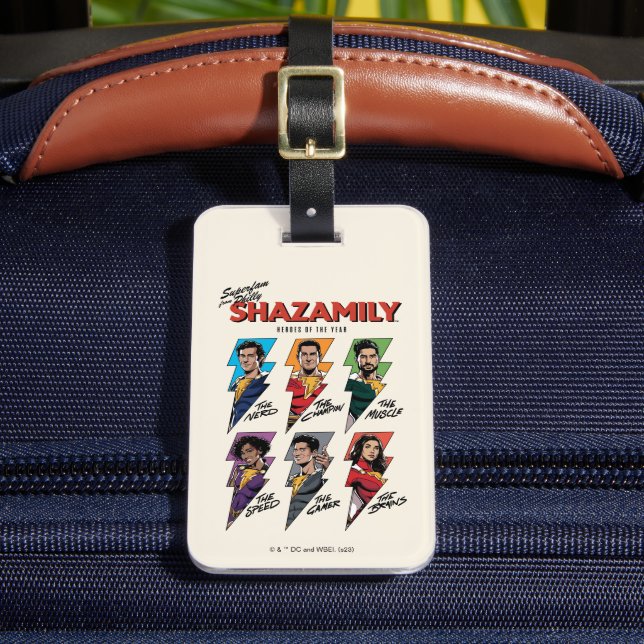 SHAZAM! Fury of the Gods | SHAZAMily Tecknad Bolts Bagagebricka (Framsida Insitu 2)