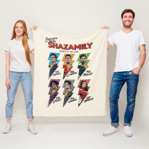 SHAZAM! Fury of the Gods SHAZAMily Tecknad Bolts Fleecefilt