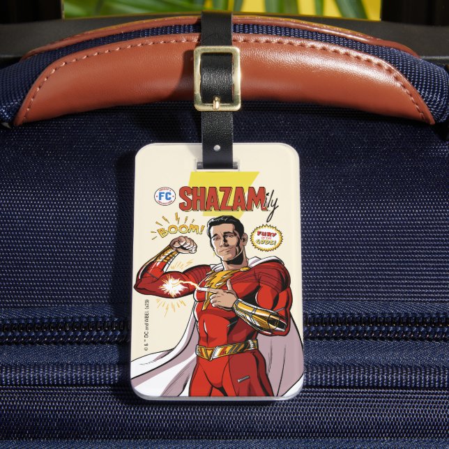 SHAZAM! Fury of the Gods | SHAZAMily Tecknad Cover Bagagebricka (Framsida Insitu 2)