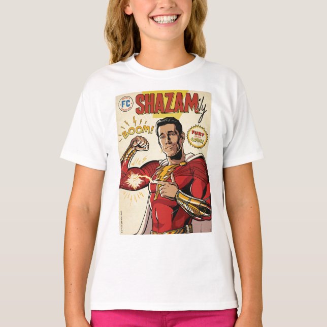 SHAZAM! Fury of the Gods | SHAZAMily Tecknad Cover T Shirt (Framsida)