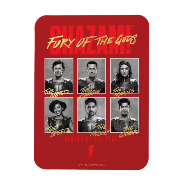 SHAZAM! Fury of the Gods | SHAZAMily Yearbook Magnet (Vertikal)