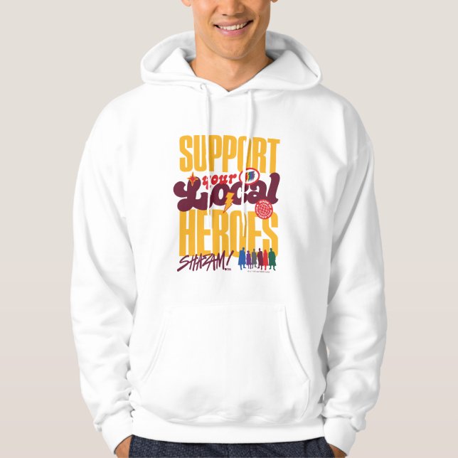 SHAZAM! Fury of the Gods | Stöd till lokala hjälta Hoodie (Framsida)