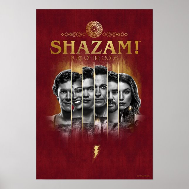 SHAZAM! Fury of the Gods | Teckenfoto Pub Poster (Framsidan)