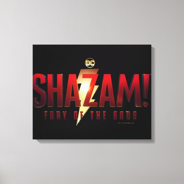 SHAZAM! Fury of the Gods | Varornas Logotyp Canvastryck (Framsida)