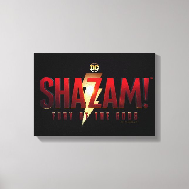 SHAZAM! Fury of the Gods | Varornas Logotyp Canvastryck (Framsida)