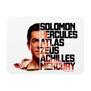 SHAZAM! grafisk   Shazam Closeupakronym Magnet