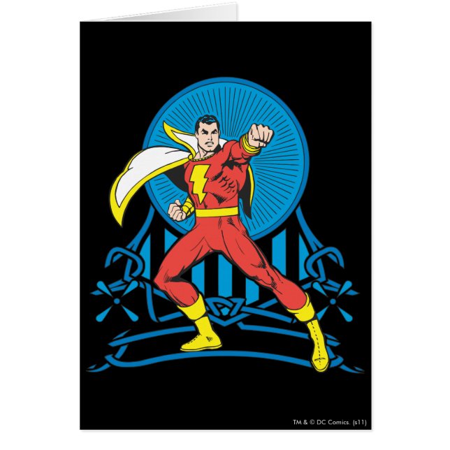 SHAZAM i stridsläge Hälsningskort (Framsidan)