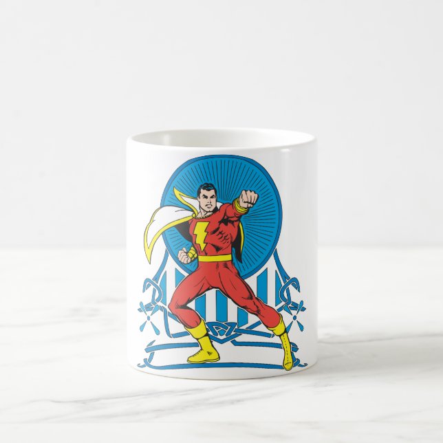 SHAZAM i stridsläge Kaffemugg (Center)