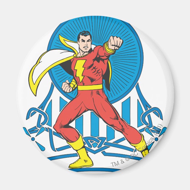SHAZAM i stridsläge Magnet (Framsidan)