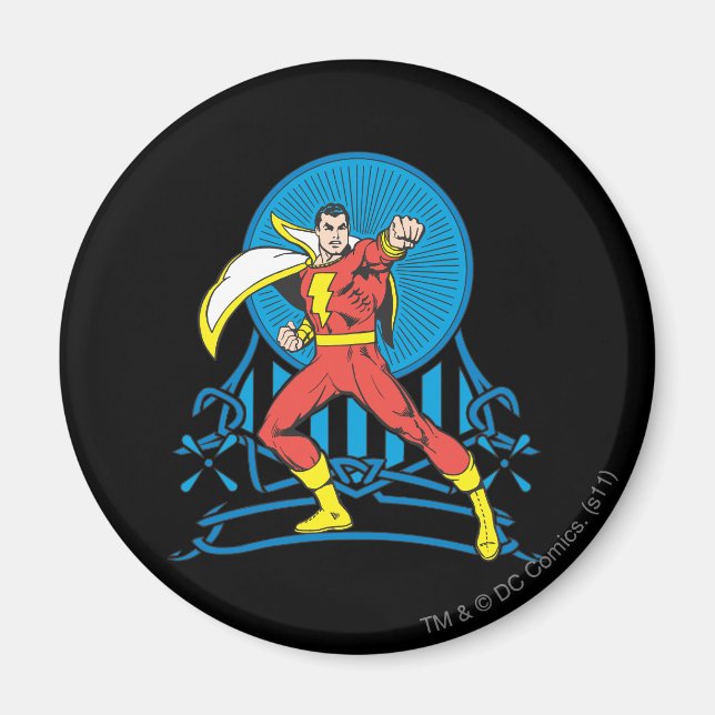 SHAZAM i stridsläge Magnet (Framsidan)