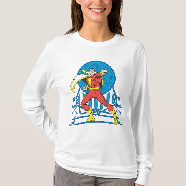 SHAZAM i stridsläge T-shirt (Framsida)