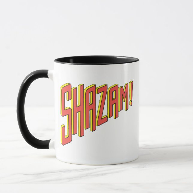 Shazam Logotyp Red/Gult Mugg (Vänster)