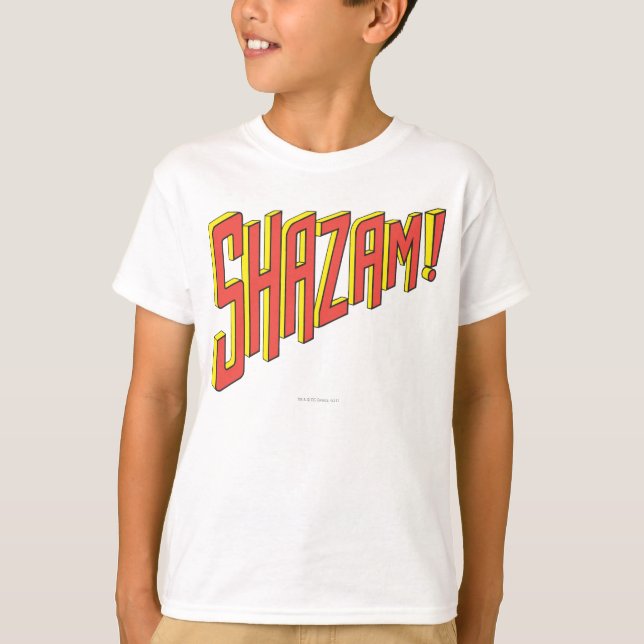 Shazam Logotyp Red/Gult T Shirt (Framsida)