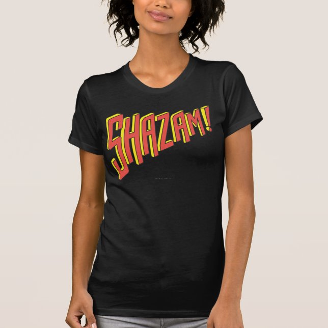 Shazam Logotyp Red/Gult Tee (Framsida)