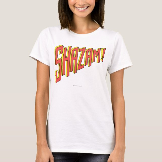 Shazam Logotyp Red/Gult Tee Shirt (Framsida)