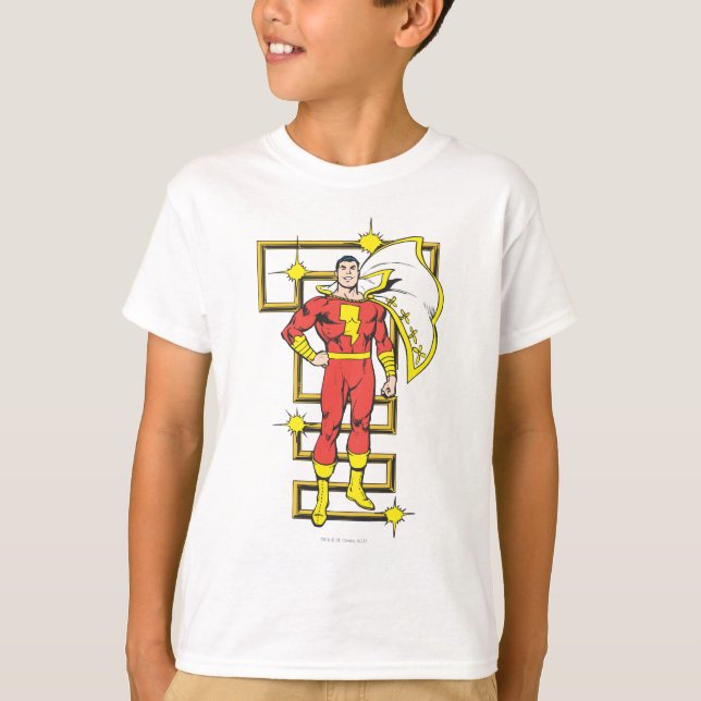 SHAZAM Poses T-shirt (Framsida)