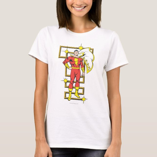 SHAZAM Poses Tee Shirt (Framsida)