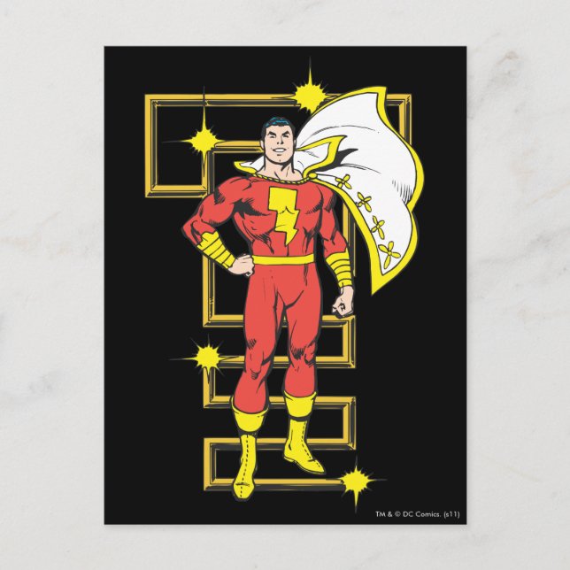 SHAZAM Poses Vykort (Framsida)