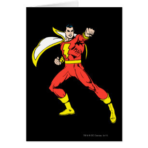 Shazam Redo till kamp Hälsningskort