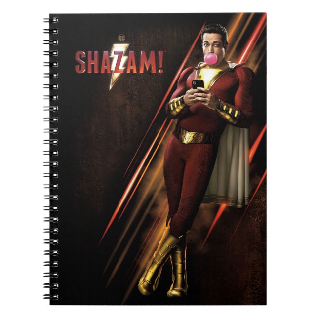 SHAZAM! | Shazam Blowing Bubble Gum Anteckningsbok (Framsidan)
