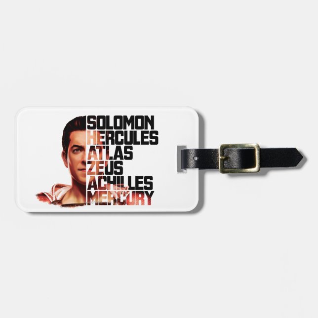 SHAZAM! | Shazam Closeup Acronym Graphic Bagagebricka (Horisontell Framsida)