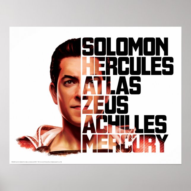 SHAZAM! | Shazam Closeup Acronym Graphic Poster (Framsidan)