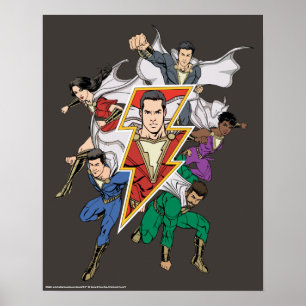 SHAZAM!   Shazam Family Graphic Poster