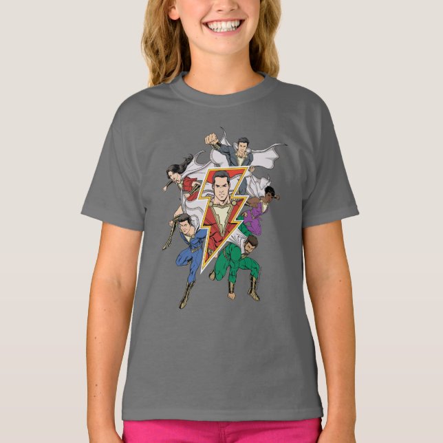 SHAZAM! | Shazam Family Graphic T Shirt (Framsida)