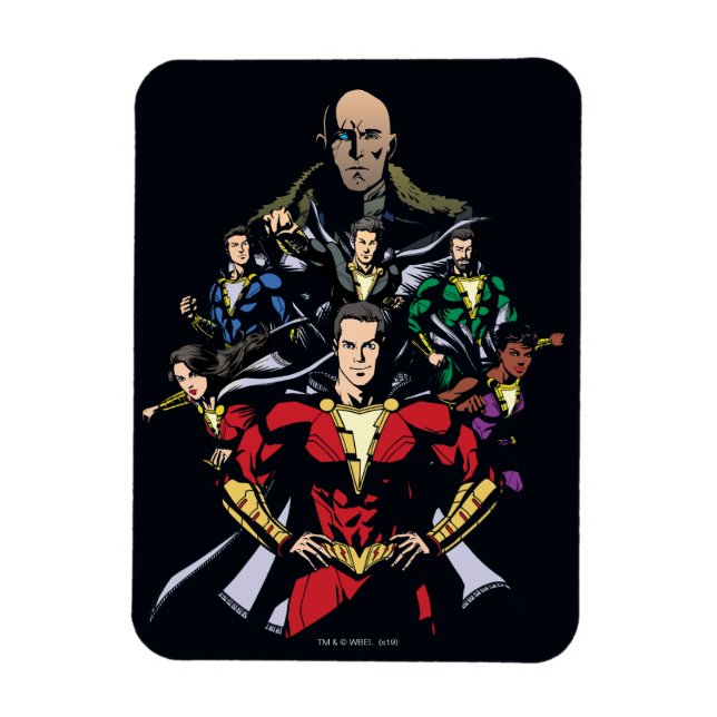 SHAZAM! | Shazam Family Vs. Dr Sivana Magnet (Vertikal)