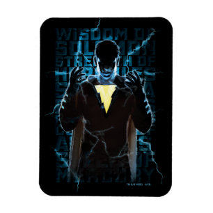 SHAZAM! Shazam & kapacitetsblixttypografi Magnet