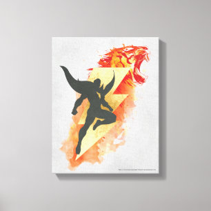 SHAZAM! Shazam Tiger & Lightning Graphic Canvastryck