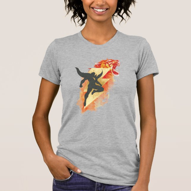 SHAZAM! | Shazam Tiger & Lightning Graphic T Shirt (Framsida)