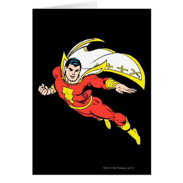 Shazam Soaring Hälsningskort (Framsidan)