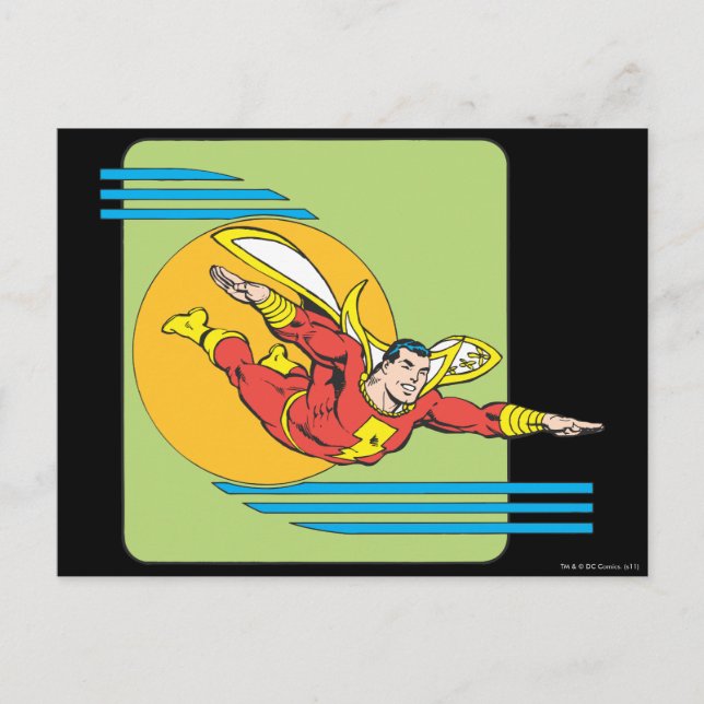 SHAZAM Soars Vykort (Framsida)