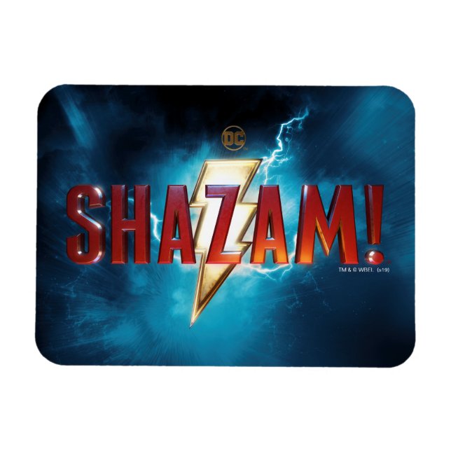 SHAZAM! | Teaterisk Logotyp Magnet (Horisontell)