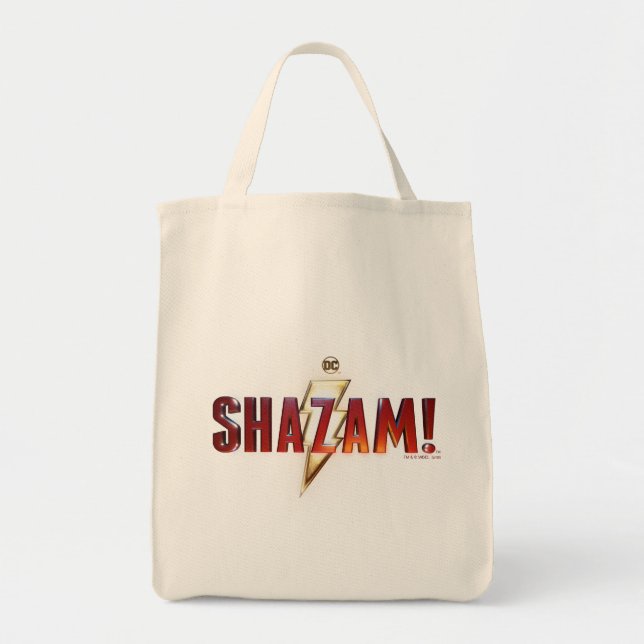 SHAZAM! | Teaterisk Logotyp Tygkasse (Framsidan)