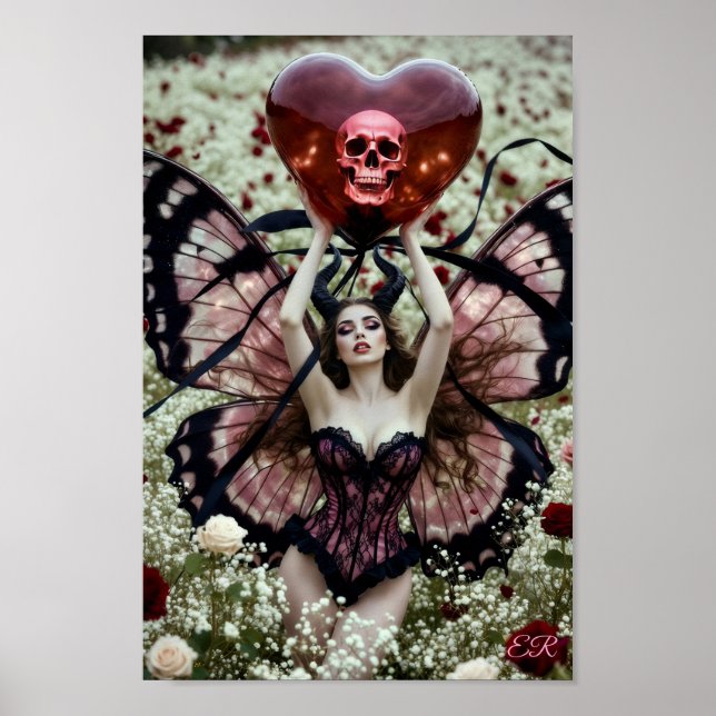 She Carries Death Like a Valentine Poster (Framsidan)