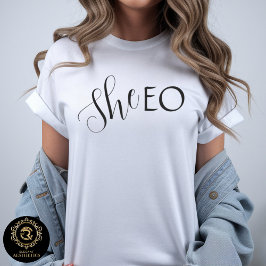 She CEO Neutral Graphic Bella  T Shirt