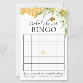 She Found Her Honey Bridal Shower Bingo Game Card