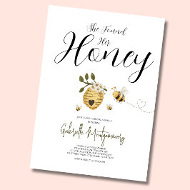 She Found Her Honey Bridal Shower Inbjudningar