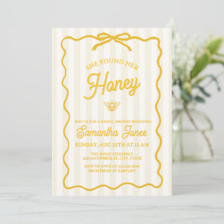 She Found Her Honey Bridal Shower Invitation Inbjudningar