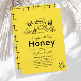 She found her Honey Hand-drawn Bridal Shower Inbjudningar