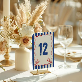 She Found Her Lobster Nautical Bridal Shower Bordsnummer