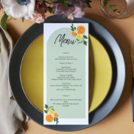 She Found Her Main Bridal Shower Citrus Lemon Meny