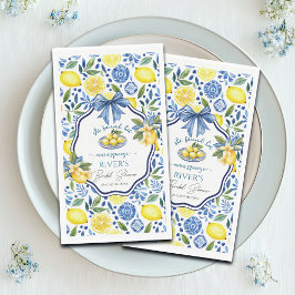 She Found Her Main Squeeze Bridal Shower Pappersservett