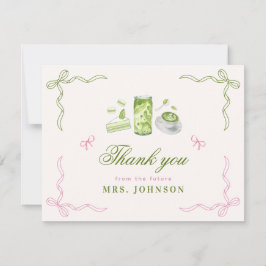 She Found Her Perfect Matcha Bow Bridal Shower Tack Kort