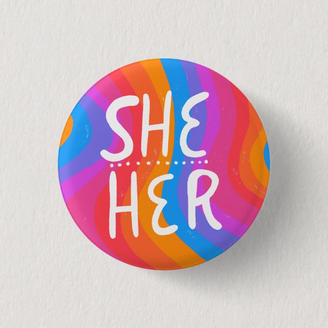 SHE/HER Pronouns, färglös handtag av Rand Knapp (Framsida)
