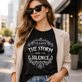 She Is Both The Storm and The Silence Vintage  T Shirt