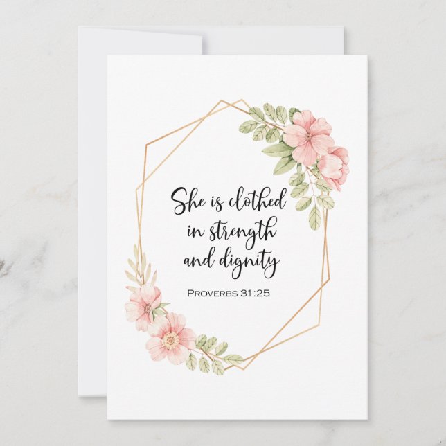 She Is Clothed in Strength and Dignity Birthday (Framsida)