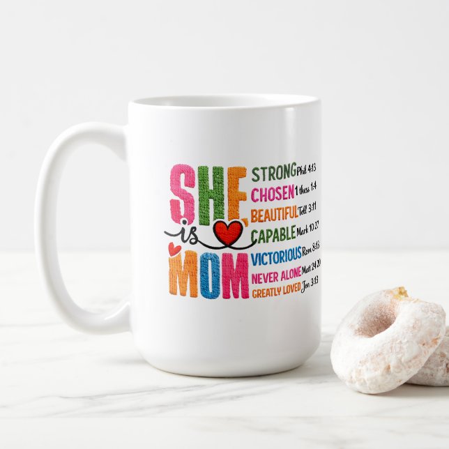 She is Mom Kaffemugg (Med munk)